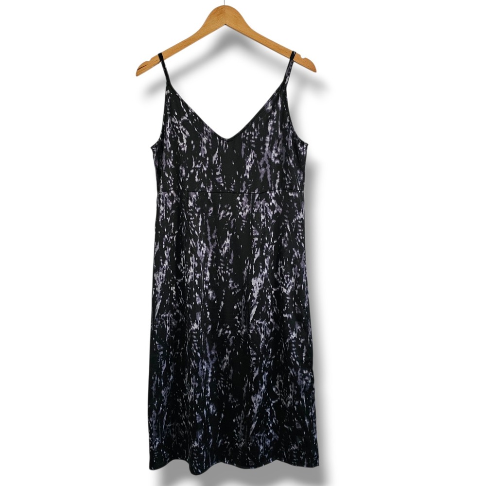 Noisy May Slip Dress M Purple Black Marble Cami Midi Dark Goth Grunge Alt Indie